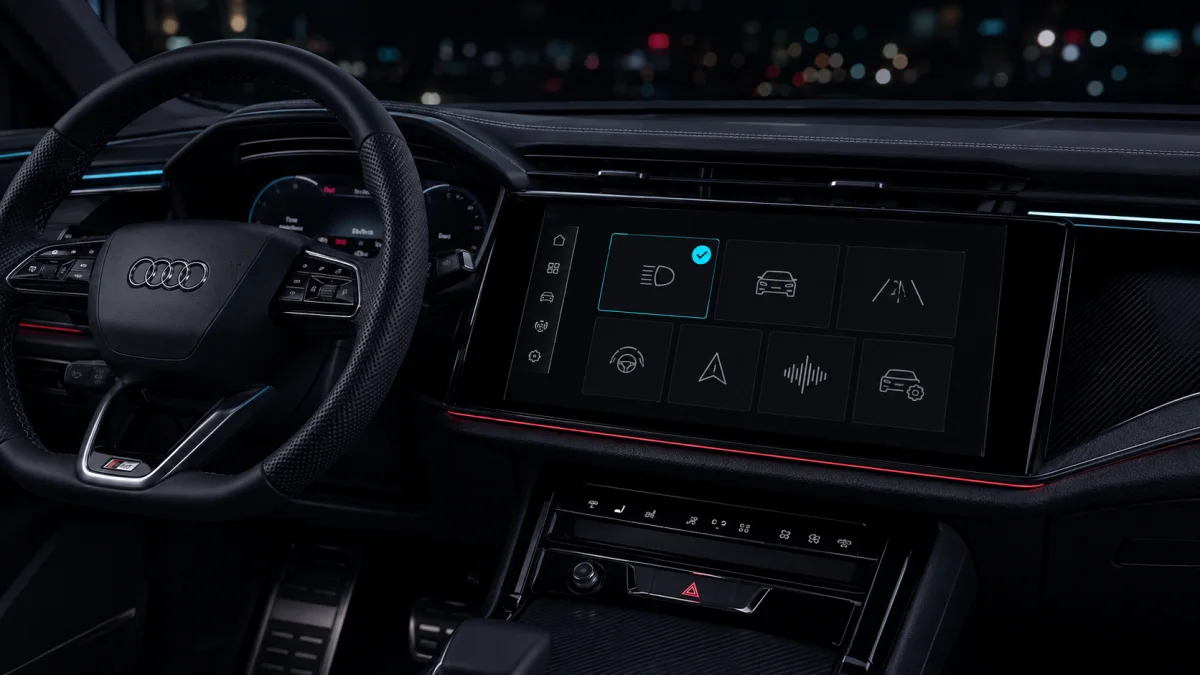 Audi digitális járműfunkciók kompatibilitásának ellenőrzése