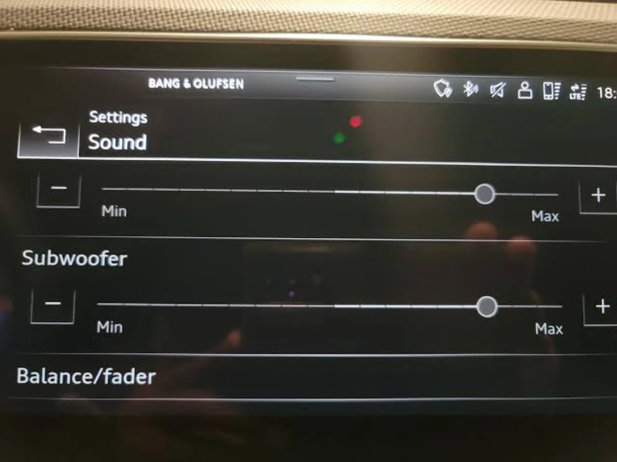 Audi MMI mélysugárzó-szabályzás
