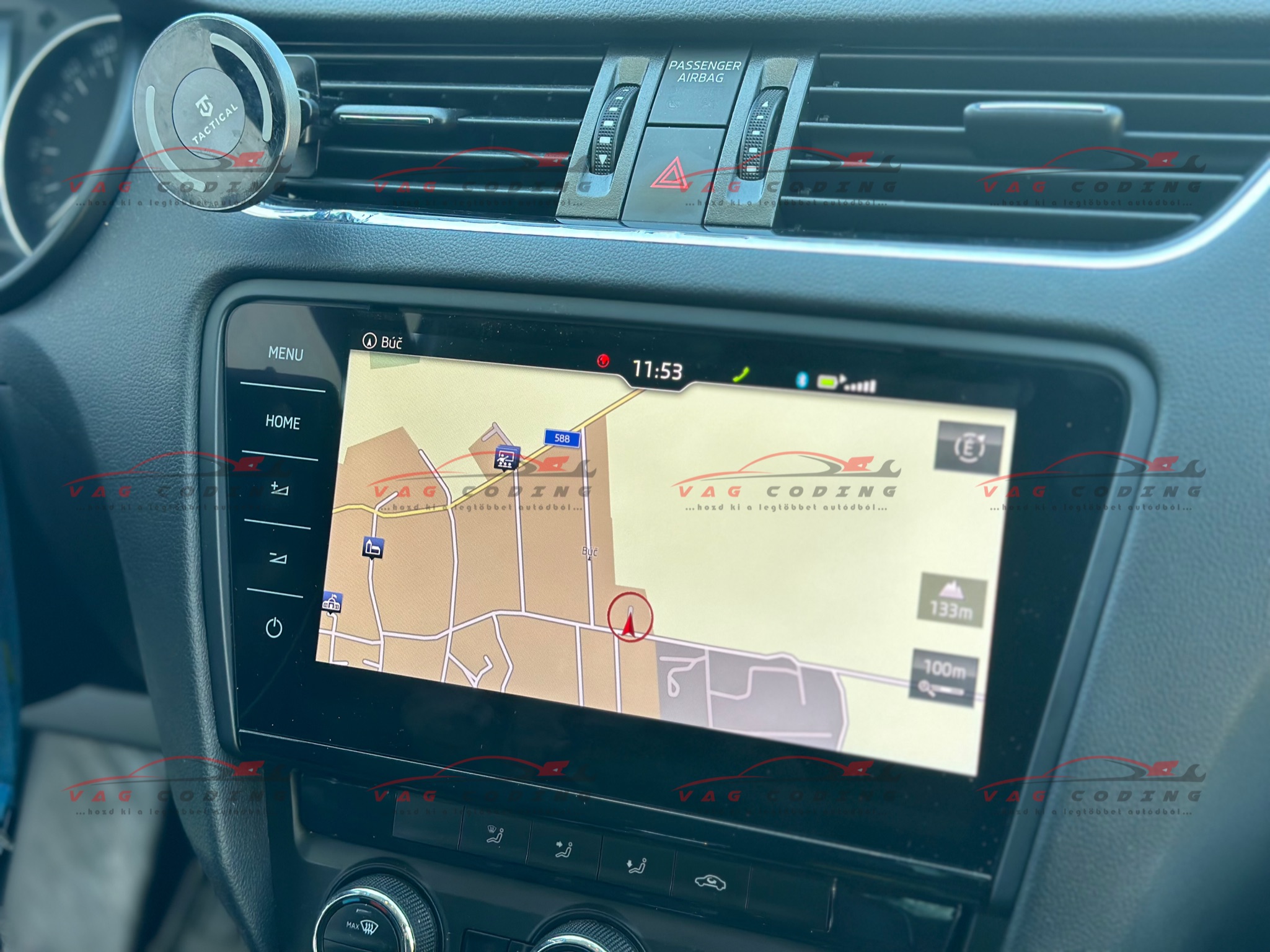 VAG navigáció frissítés térképes infotainment kijelzőn