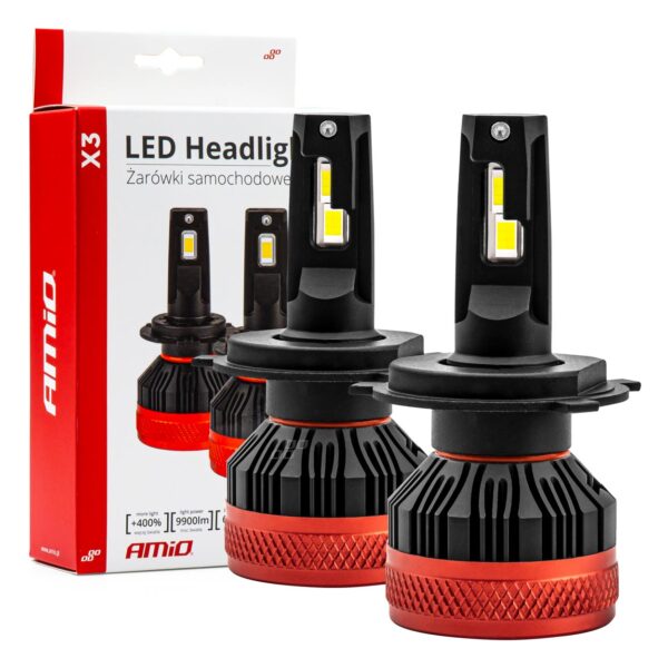 LED világítás H4 X3 AMIO