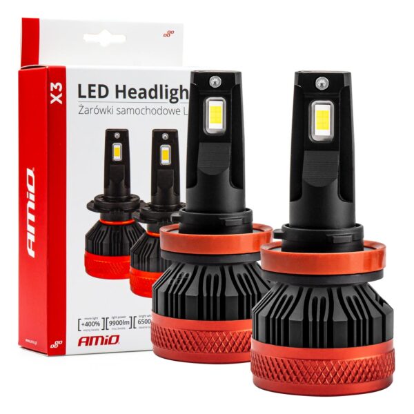 LED világítás H8/H9/H11 X3 AMIO