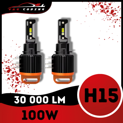 LED Világítás – DE H15 – 30000LM/100W – H15