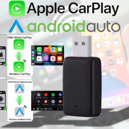 FCY 2in1 – Vezetéknélküli AppleCarplay és AndroidAuto adapter