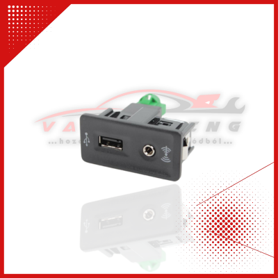 OEM csatlakozóház – USB és AUX aljzathoz – Volkswagen (VAG modellekhez)
