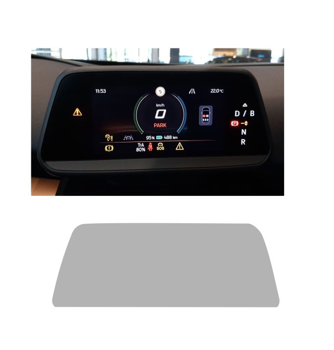 Disskin™ matt kijelzővédő fólia Cupra Born / Tavascan Tacho MATT (Anti-Finger-Print)