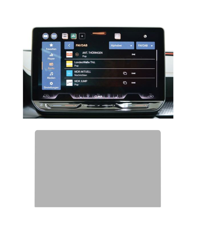 Disskin™ matt kijelzővédő fólia Cupra Formentor 12,9 Zoll ab 2024 MATT (Anti-Finger-Print)